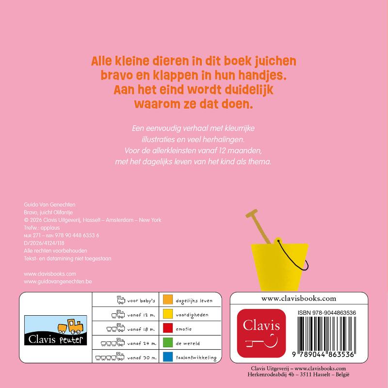 Bravo, juicht Olifantje (Kartonboek) Bravo, juicht Olifantje (Kartonboek)