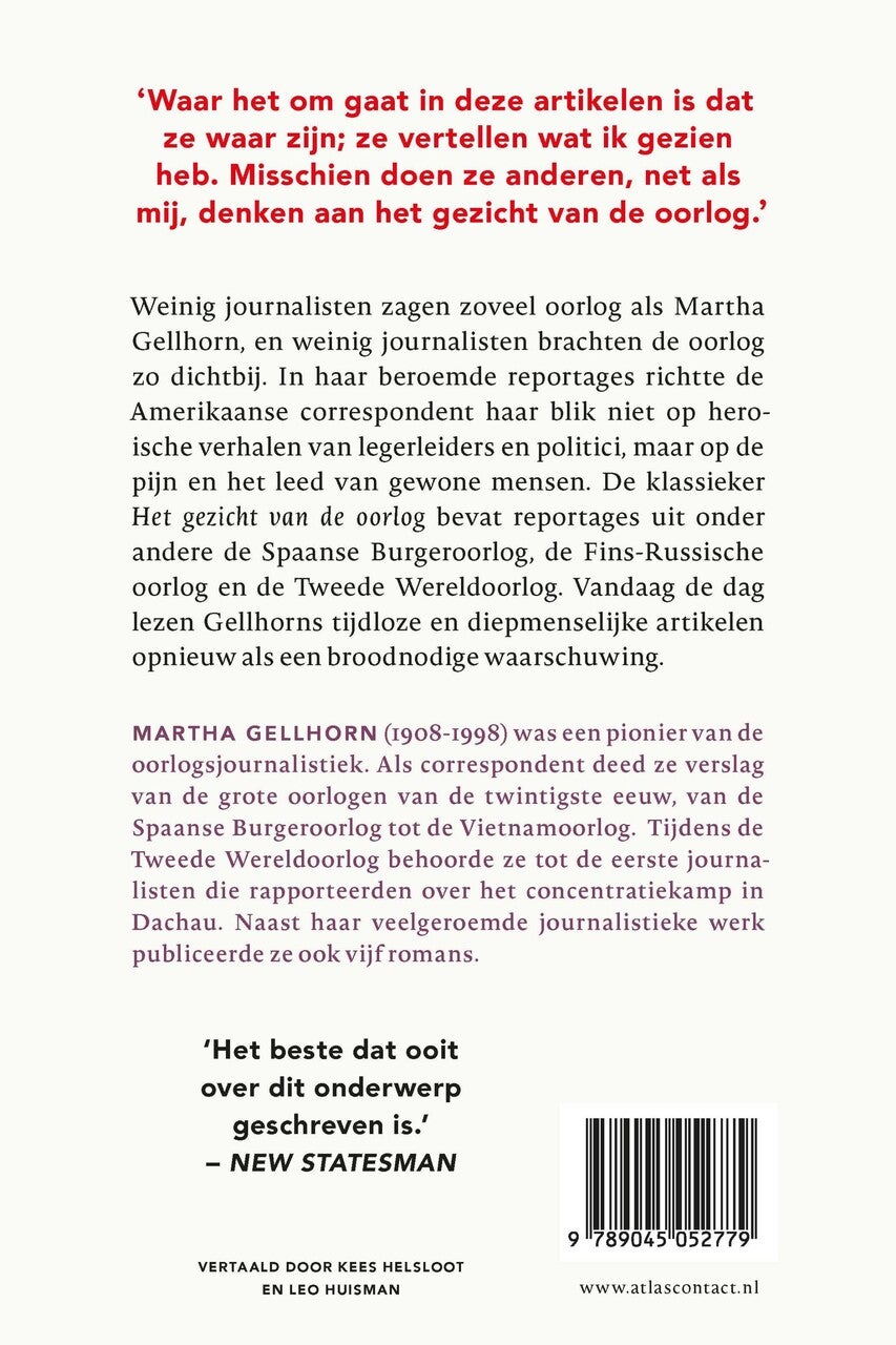 Het gezicht van de oorlog (Paperback) Het gezicht van de oorlog (Paperback)