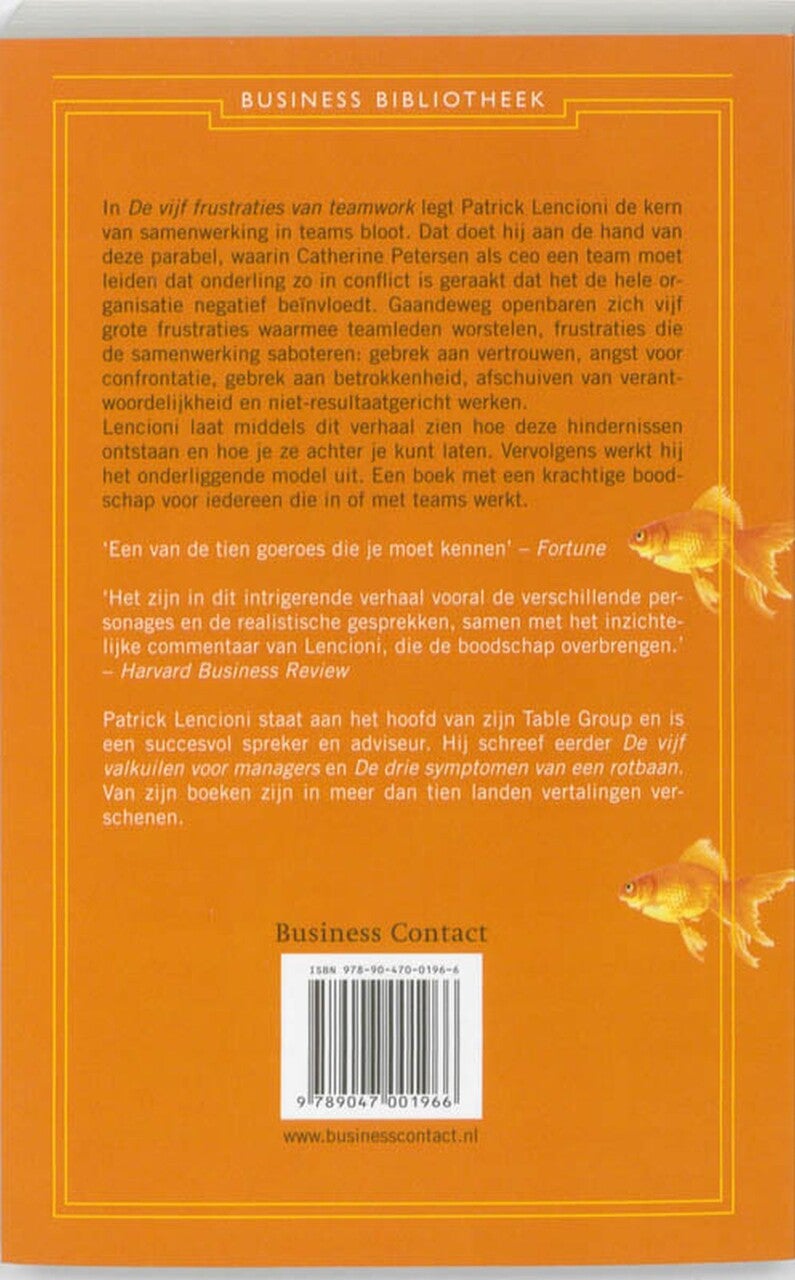 De 5 frustraties van teamwork (E-book) De 5 frustraties van teamwork (E-book)