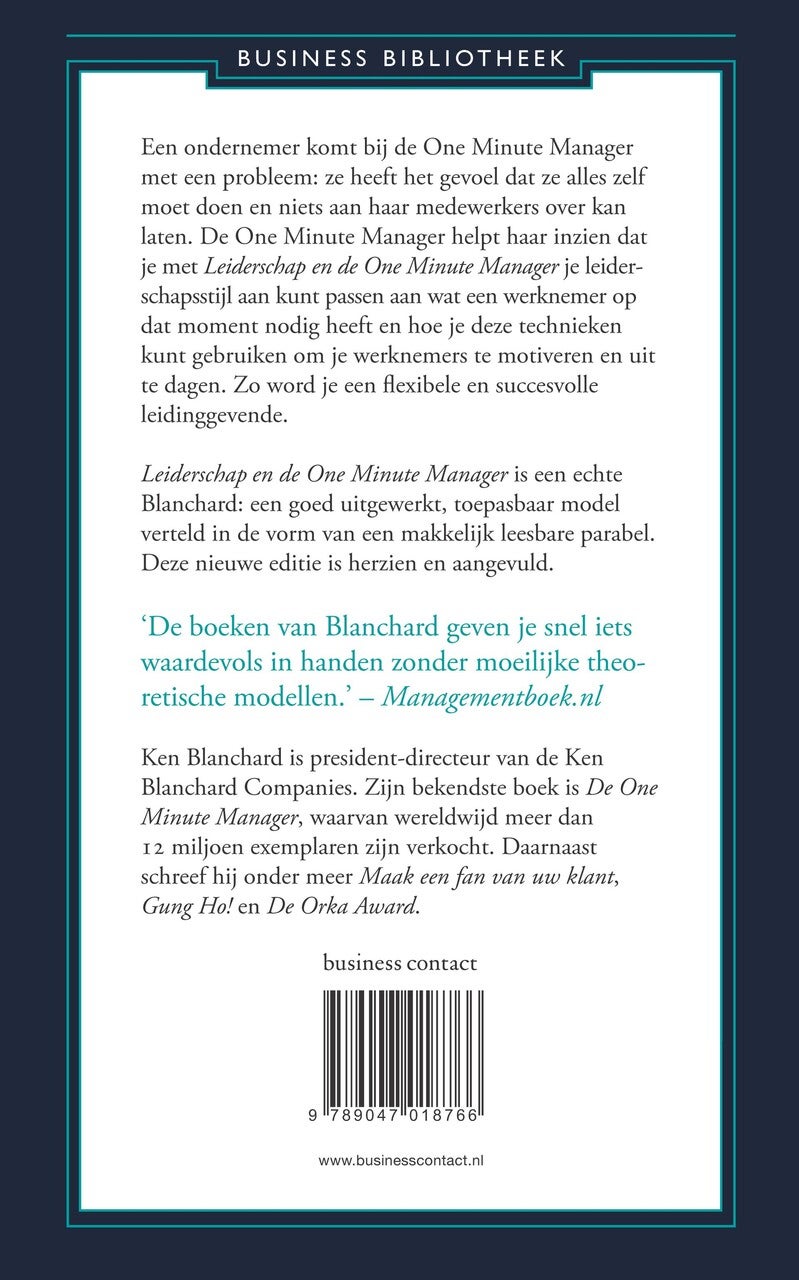 Leiderschap en de One Minute Manager (Paperback) Leiderschap en de One Minute Manager (Paperback)