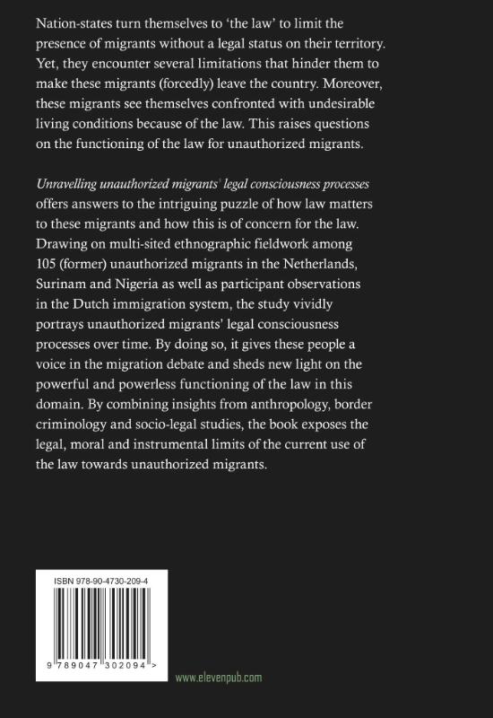 Unravelling unauthorized migrants’ legal consciousness processes (Hardback) Unravelling unauthorized migrants’ legal consciousness processes (Hardback)