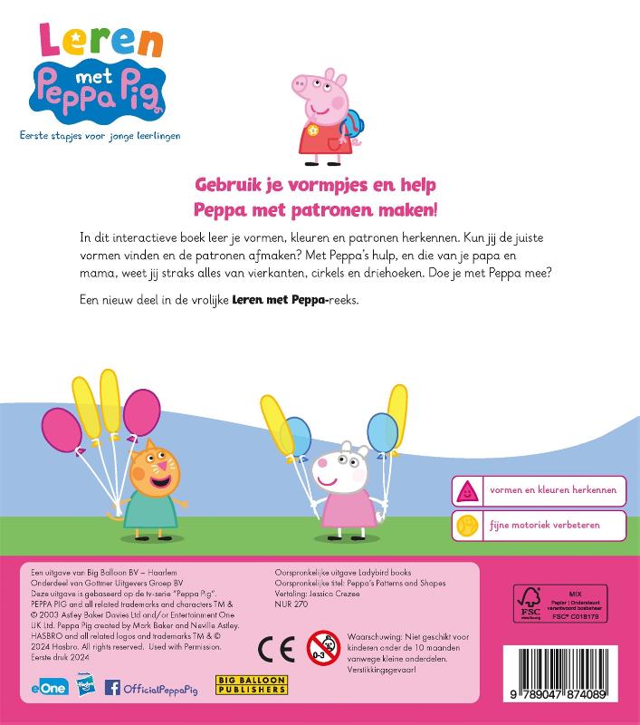 Peppa's patronen en vormen (Kartonboek) Peppa's patronen en vormen (Kartonboek)
