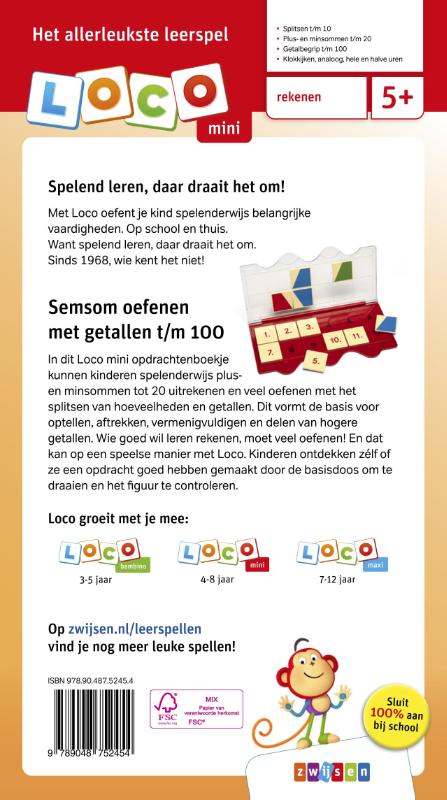 Loco mini semsom oefenen met getallen t/m 100 (Paperback) Loco mini semsom oefenen met getallen t/m 100 (Paperback)