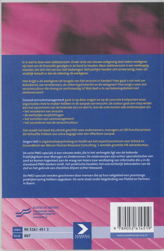Gezond verzuimmanagement (Paperback) Gezond verzuimmanagement (Paperback)