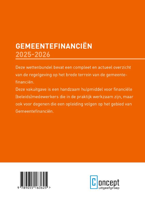 Gemeentefinanciën 2025-2026 (Paperback) Gemeentefinanciën 2025-2026 (Paperback)
