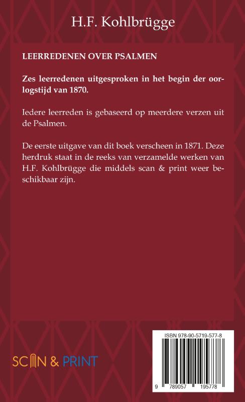 Leerredenen over Psalmen (Paperback) Leerredenen over Psalmen (Paperback)