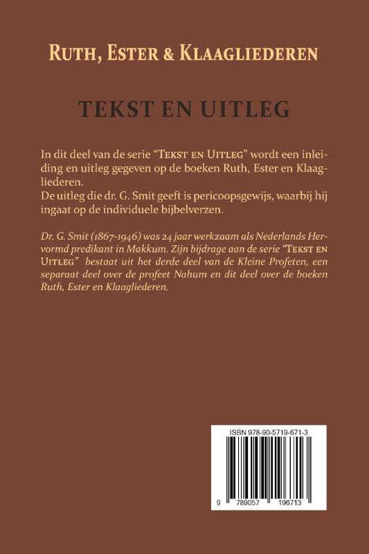 Ruth, Ester en Klaagliederen (Paperback) Ruth, Ester en Klaagliederen (Paperback)