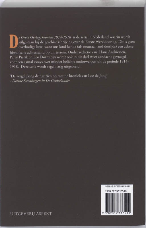 De Grote Oorlog, kroniek 1914-1918 (Paperback) De Grote Oorlog, kroniek 1914-1918 (Paperback)