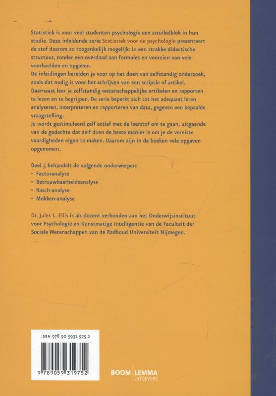 Statistiek voor de psychologie (Paperback) Statistiek voor de psychologie (Paperback)