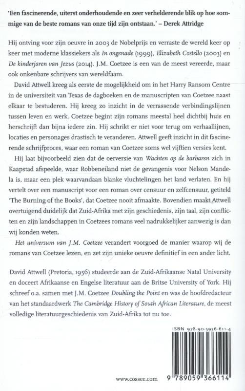 Het universum van J.M. Coetzee (Paperback) Het universum van J.M. Coetzee (Paperback)