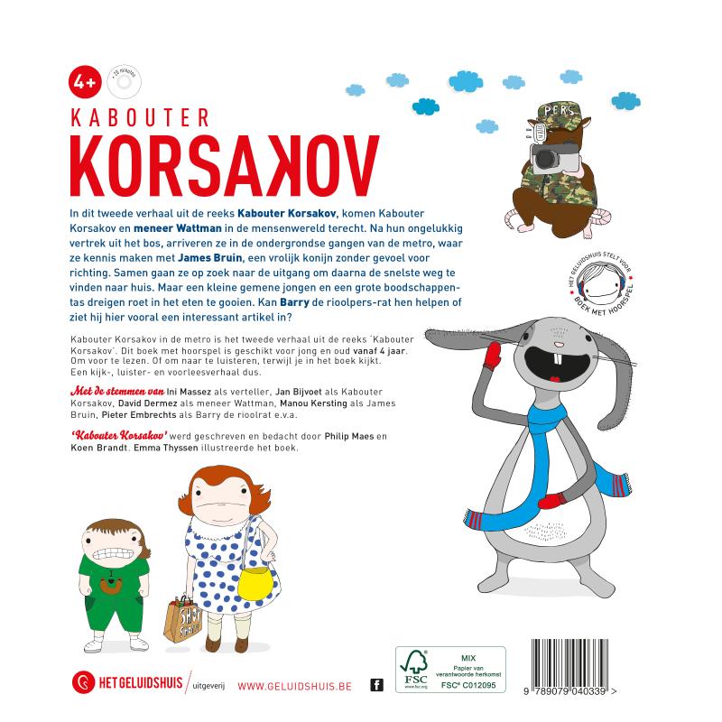 Kabouter Korsakov in de metro (Paperback) Kabouter Korsakov in de metro (Paperback)