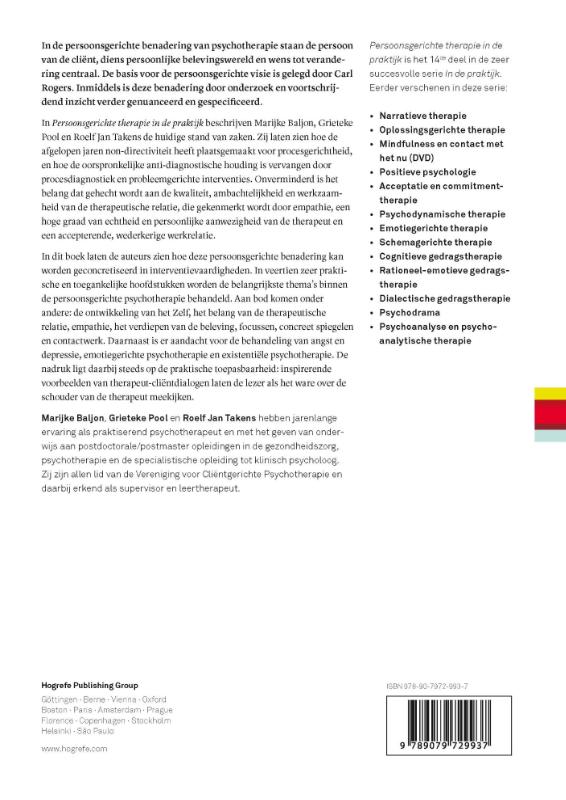 Persoonsgerichte psychotherapie in de praktijk (Paperback) Persoonsgerichte psychotherapie in de praktijk (Paperback)