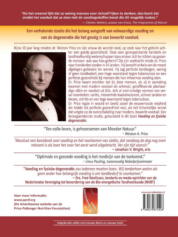 Voeding en fysieke degeneratie (Hardback) Voeding en fysieke degeneratie (Hardback)