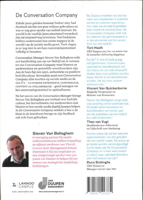 De Conversation Company (Hardback) De Conversation Company (Hardback)