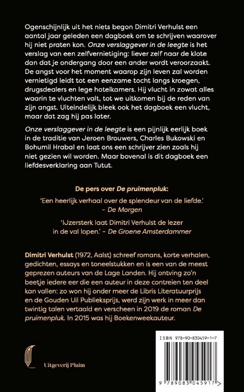Onze verslaggever in de leegte (Paperback) Onze verslaggever in de leegte (Paperback)