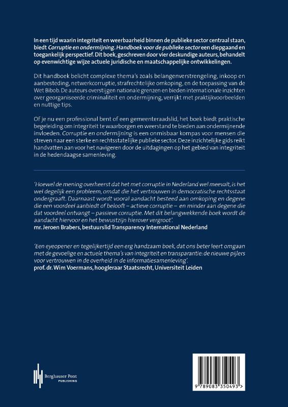 Corruptie en ondermijning (Paperback) Corruptie en ondermijning (Paperback)