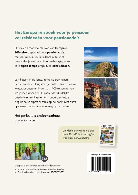 De 100 mooiste Europa reizen voor pensionado's (Hardback) De 100 mooiste Europa reizen voor pensionado's (Hardback)
