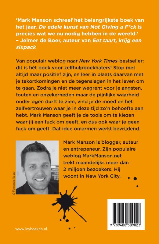 De edele kunst van not giving a fuck (Paperback) De edele kunst van not giving a fuck (Paperback)