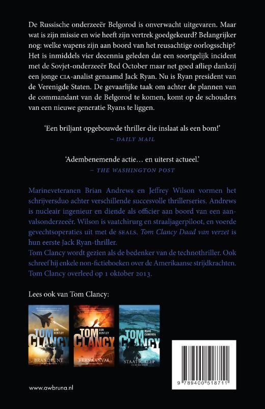 Tom Clancy Daad van verzet (Paperback) Tom Clancy Daad van verzet (Paperback)