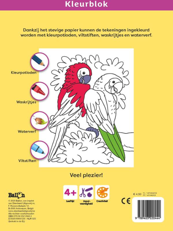 Kleurblok Dieren (Paperback) Kleurblok Dieren (Paperback)