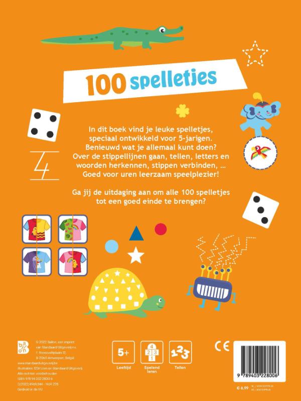 100 spelletjes voor 5-jarigen (Paperback) 100 spelletjes voor 5-jarigen (Paperback)