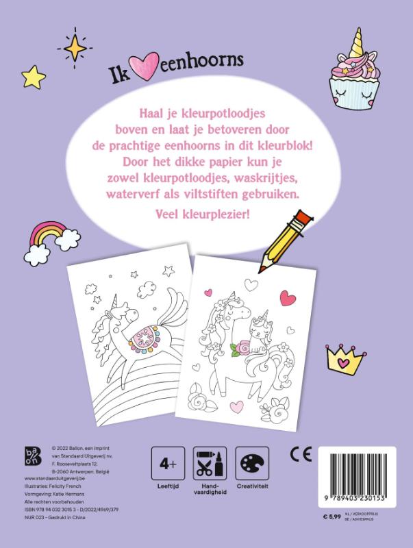 Eenhoorns: Mijn kleurblok (Paperback) Eenhoorns: Mijn kleurblok (Paperback)