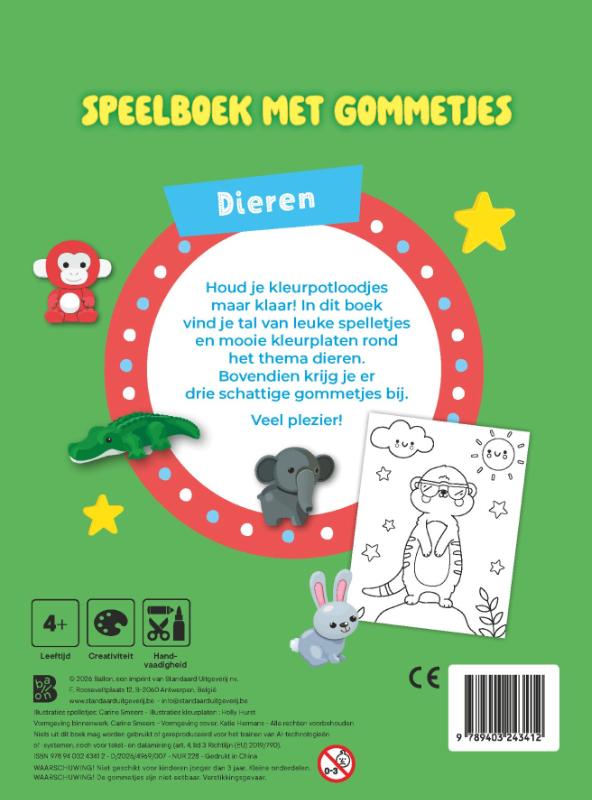 Speelboek met gommetjes: Dieren (Paperback) Speelboek met gommetjes: Dieren (Paperback)