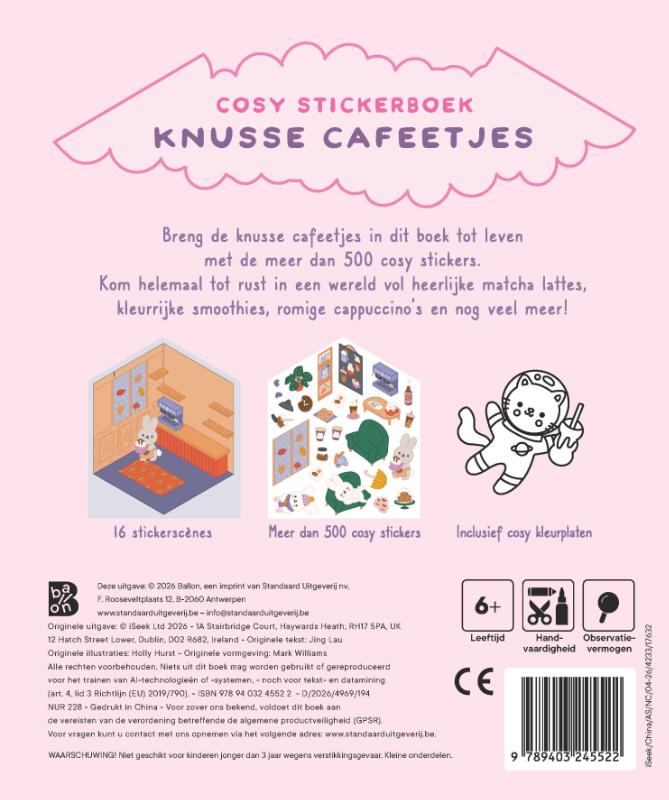 Cosy stickerboek: Knusse cafeetjes (Paperback) Cosy stickerboek: Knusse cafeetjes (Paperback)