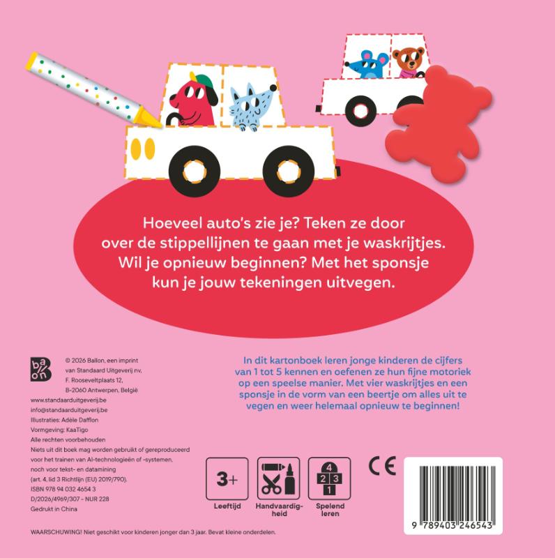 Mijn uitwisboek: Ik leer tellen (Kartonboek) Mijn uitwisboek: Ik leer tellen (Kartonboek)