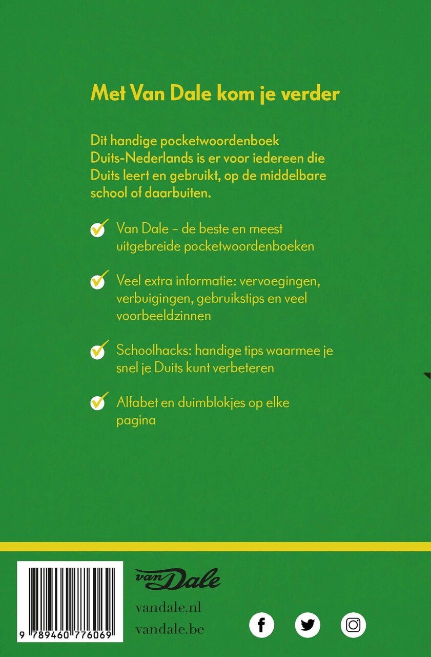 Van Dale Pocketwoordenboek Duits-Nederlands (Paperback) Van Dale Pocketwoordenboek Duits-Nederlands (Paperback)