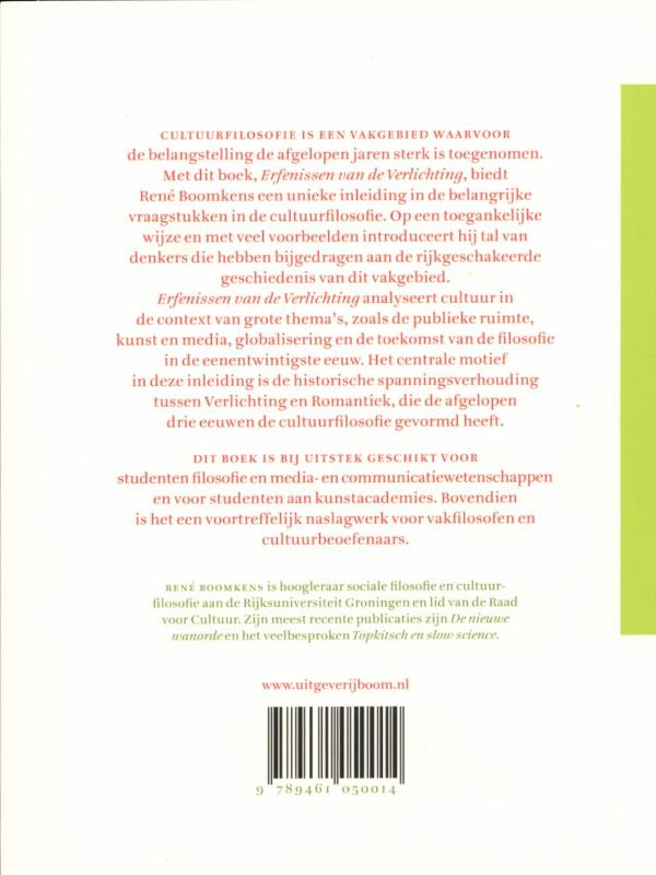 Erfenissen van de verlichting (Paperback) Erfenissen van de verlichting (Paperback)