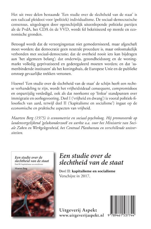 Een studie over de slechtheid van de staat (Paperback) Een studie over de slechtheid van de staat (Paperback)