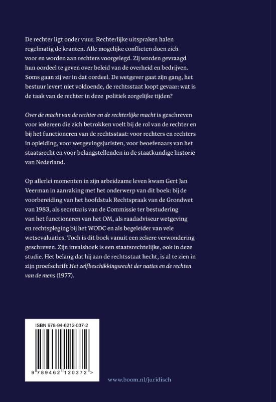 Over de macht van de rechter en de rechterlijke macht (Hardback) Over de macht van de rechter en de rechterlijke macht (Hardback)