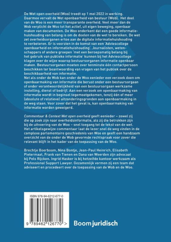 Wet open overheid (Hardback) Wet open overheid (Hardback)