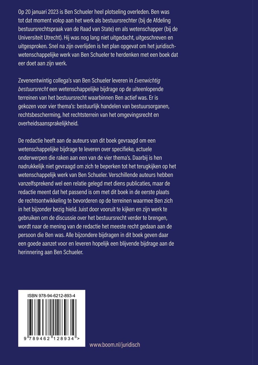 Evenwichtig bestuursrecht (Hardback) Evenwichtig bestuursrecht (Hardback)