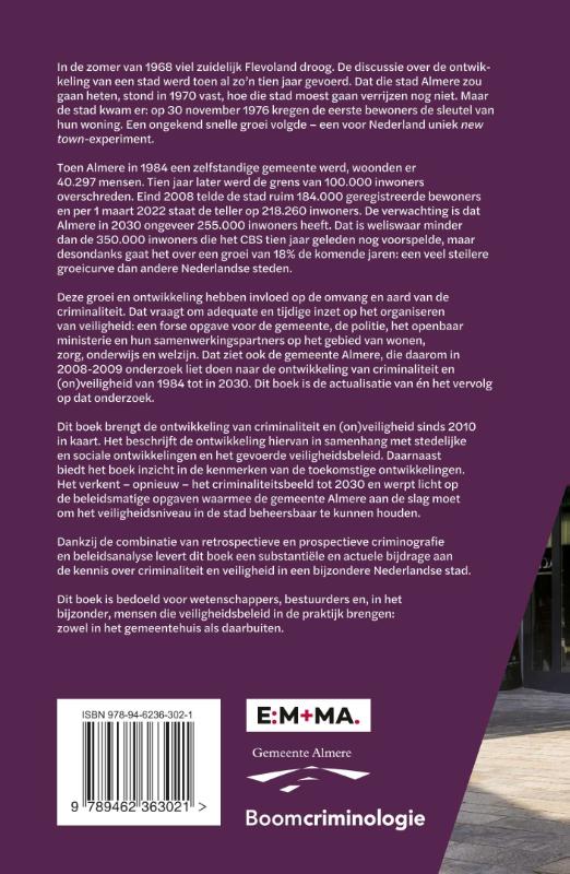 Criminaliteit en veiligheid in Almere (Paperback) Criminaliteit en veiligheid in Almere (Paperback)