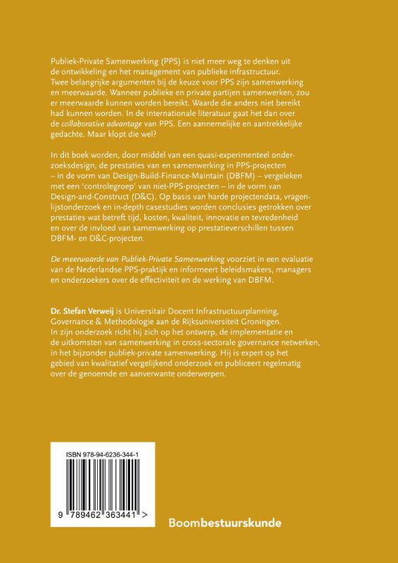 De meerwaarde van Publiek-Private Samenwerking (Paperback) De meerwaarde van Publiek-Private Samenwerking (Paperback)