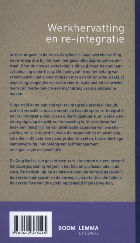 Werkhervatting en re-integratie (Paperback) Werkhervatting en re-integratie (Paperback)