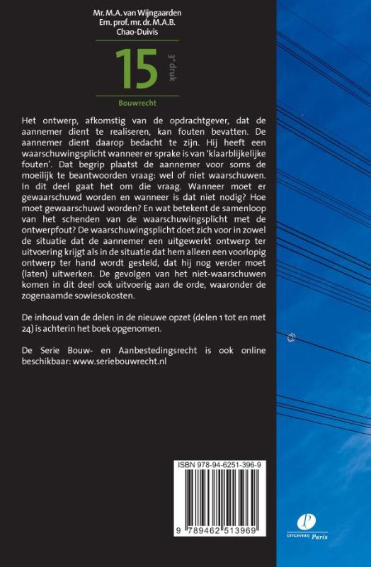 Serie Bouw- en Aanbestedingsrecht deel 15 (Paperback) Serie Bouw- en Aanbestedingsrecht deel 15 (Paperback)