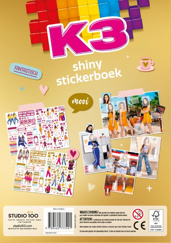 K3 : stickerboek - Shiny stickers (Paperback) K3 : stickerboek - Shiny stickers (Paperback)