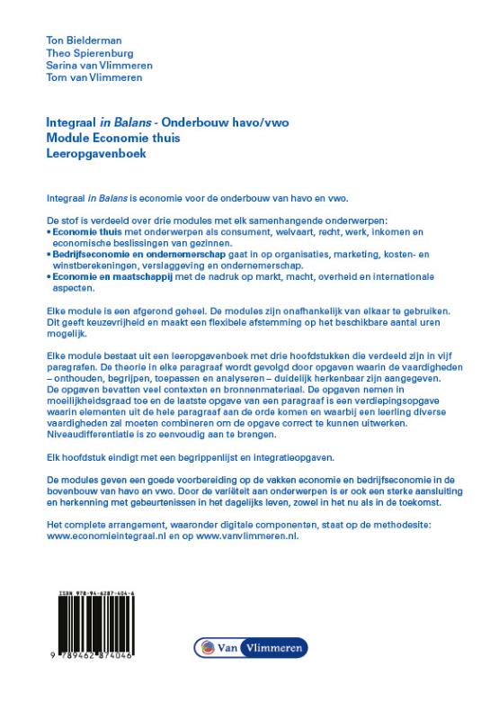 Integraal in Balans - Economie thuis (Paperback) Integraal in Balans - Economie thuis (Paperback)
