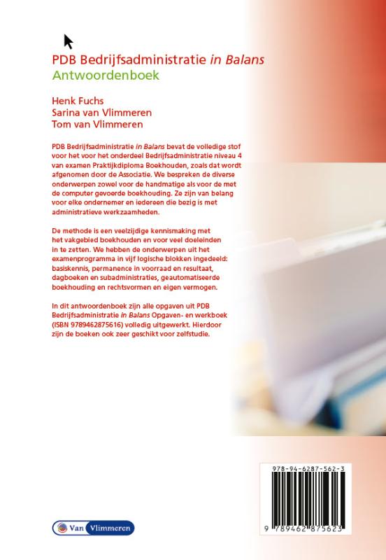 PDB Bedrijfsadministratie in Balans niveau 4 - Antwoordenboek (Paperback) PDB Bedrijfsadministratie in Balans niveau 4 - Antwoordenboek (Paperback)