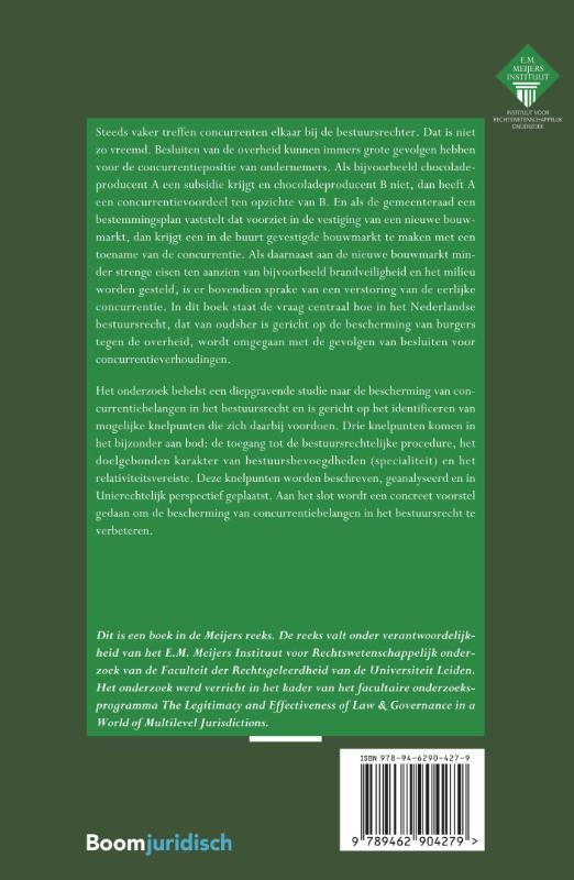 De bescherming van concurrentiebelangen in het bestuursrecht (Paperback) De bescherming van concurrentiebelangen in het bestuursrecht (Paperback)