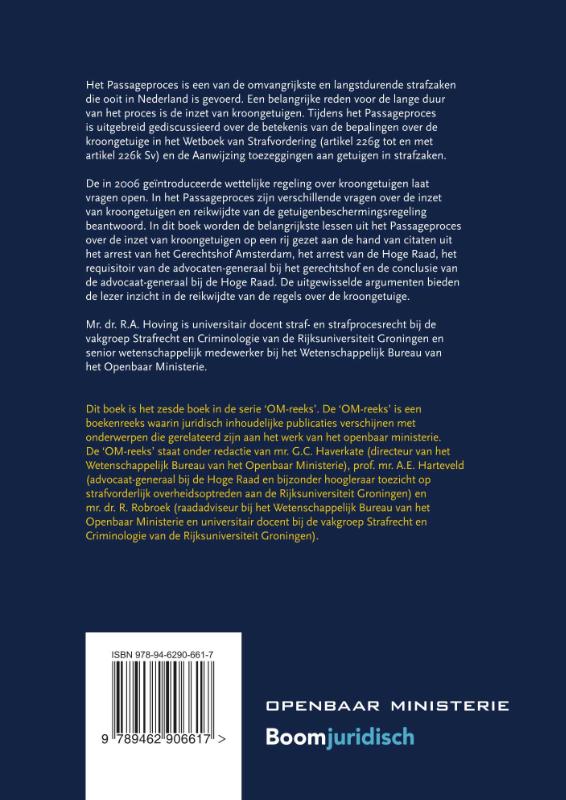 De kroongetuige in het Passageproces (Paperback) De kroongetuige in het Passageproces (Paperback)