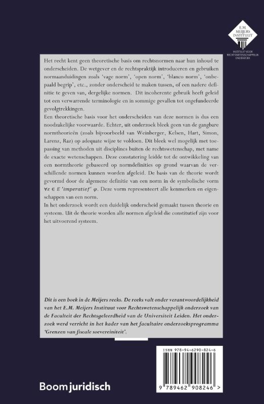 Een algemene normtheorie toegepast op open normen in het belastingrecht (Paperback) Een algemene normtheorie toegepast op open normen in het belastingrecht (Paperback)