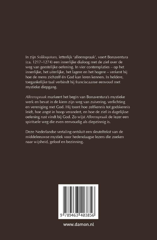 Alleenspraak (Hardback) Alleenspraak (Hardback)