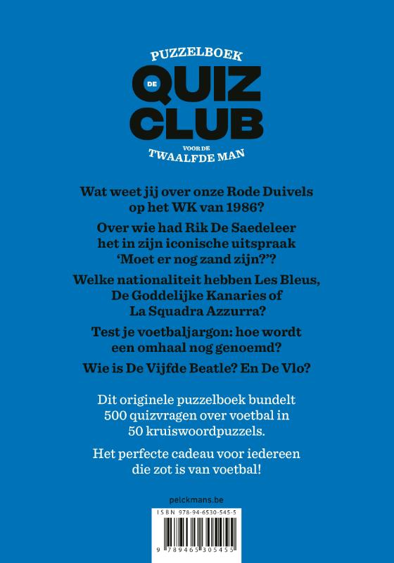 De quizclub voor de twaalfde man (Paperback) De quizclub voor de twaalfde man (Paperback)