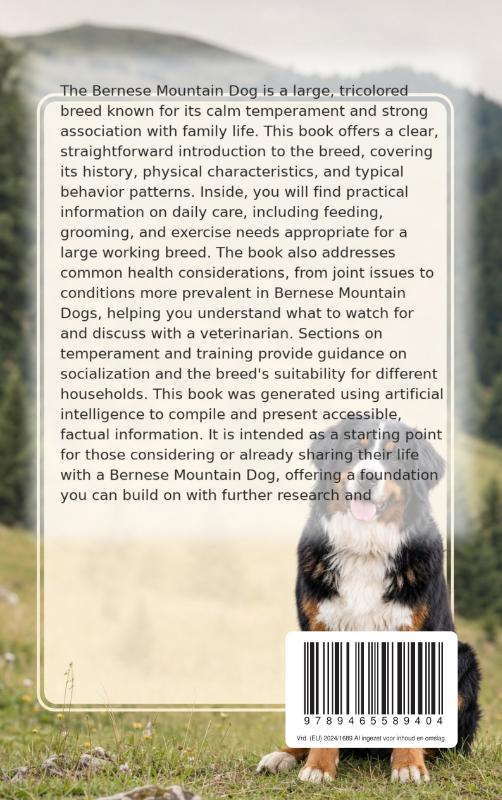 All About the Bernese Mountain Dog (Paperback) All About the Bernese Mountain Dog (Paperback)