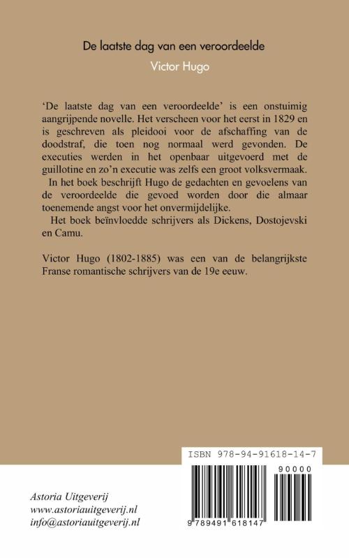 De laatste dag van een veroordeelde (Paperback) De laatste dag van een veroordeelde (Paperback)