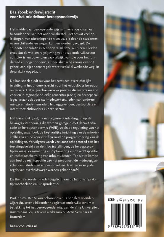 Basisboek onderwijsrecht voor het middelbaar beroepsonderwijs (Paperback) Basisboek onderwijsrecht voor het middelbaar beroepsonderwijs (Paperback)
